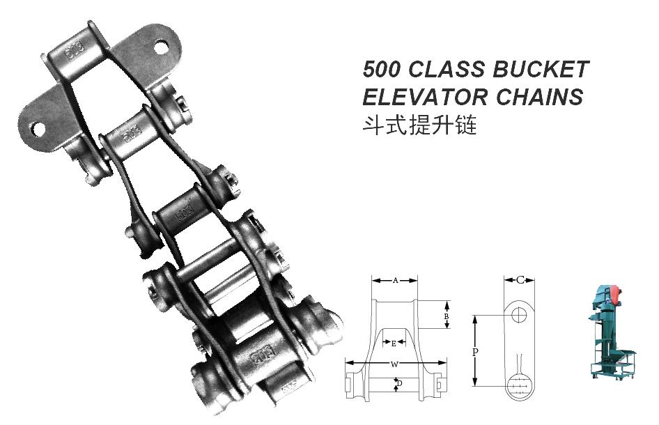 20.500 CLASS BUCKET ELEVATOR CHAINS斗式提升链