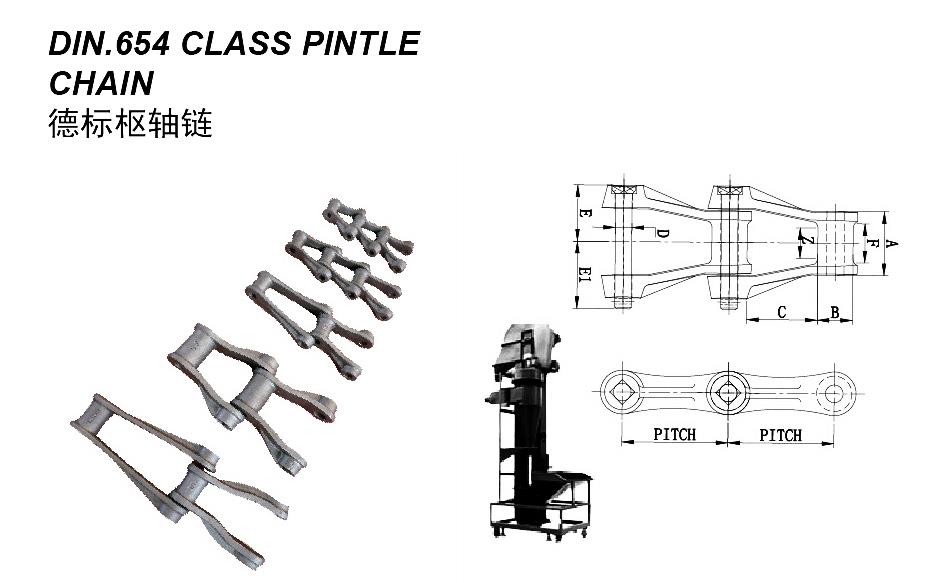 DIN.654 CLASS PINTLE CHAIN德标枢轴链
