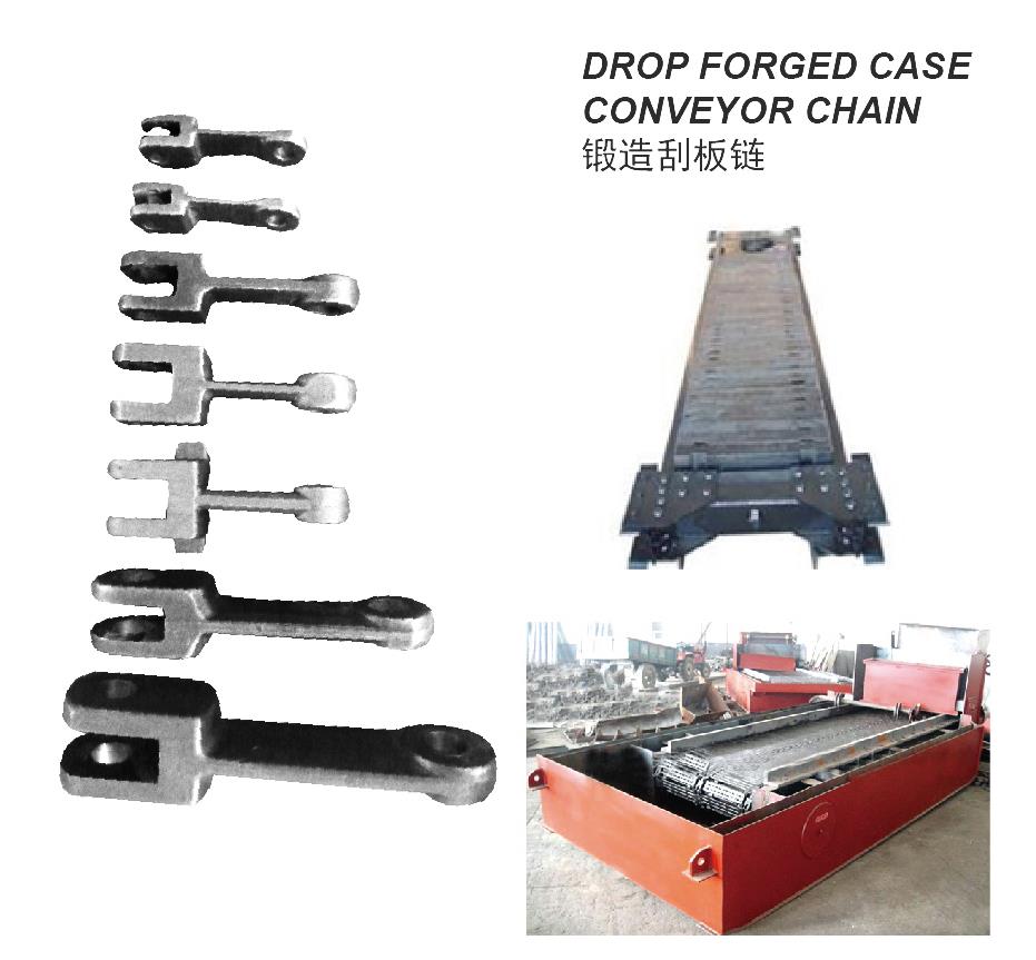 28.DROP FORGED CASE CONVEYOR CHAIN锻造刮板链