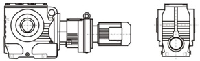 Combination of S & R Series reducer