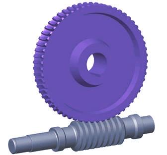 Worm gear reducers for Winch