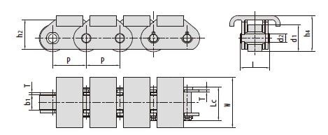 Top plate conveyor chains-2