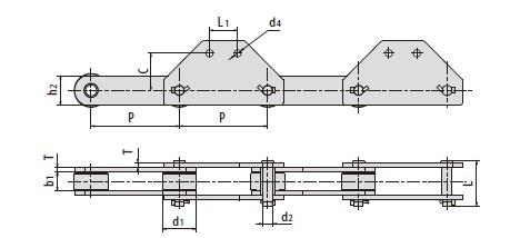 Conveyor chains for elevator-1