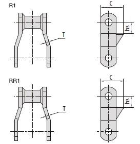 Welded-steel-type mill chains with attachments-1