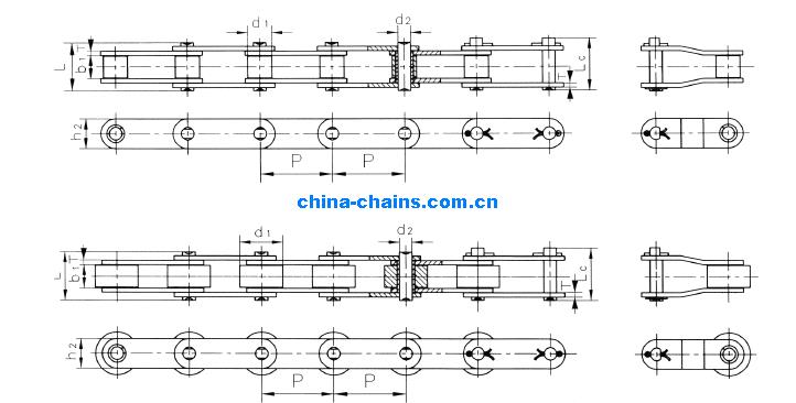 Double Pitch Stainless Steel Conveyor Chains