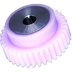 Plastic Spur Gears With Stainless Steel Core