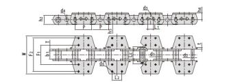 Conveyor Chains For Elevator P315F12 P500F4 P152F172 P152F193K2 P152F201K4