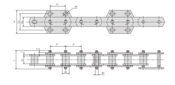 Conveyor Chains For Elevator NE15 NE30 NE50 NE100 NE150 NE200 NE300 NE400