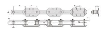 Conveyor Chains For Elevator P160F61-G4 P200F95-G4 P200F153-G4 RF17200S-G4 P75F39-G2 P200F70