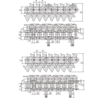 Conveyor Chains For Metal Decorating System HX16AF10 HX16AF27 HX16AF60