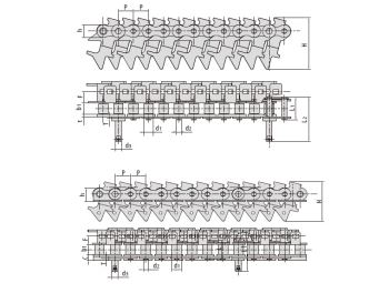 Conveyor Chains For Metal Decorating System 16AF86 16BF12 16AF27 HX16AF32 HX16AF4 HX16AF29 HX16BF10