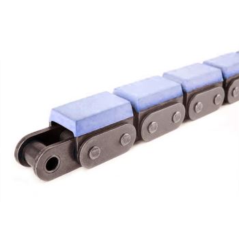 Roller Chains With Vulcanised Elastomer Profiles 08B-G1F1