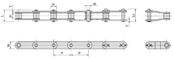 CA-type Stainless steel agricultural chains