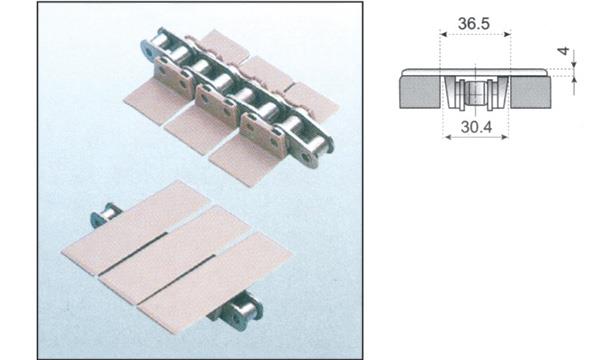 Stainless steel chain for straight snap on plastic chain 843 863 963 1843