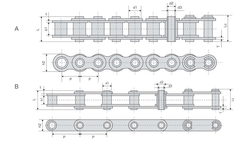 Stainless steel hollow pin chain-0