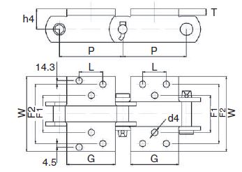 Engineered Steel Bush Chains Attachments K3