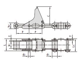 C type and CA agricultural chain CA555F1 CA555F2 55VDF1-CPEF 55VF6-CPEF