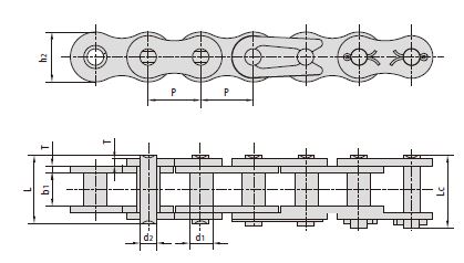 Rollerless hoisting chains