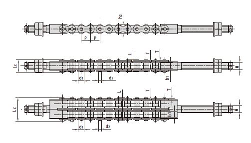 Car parking chains 16ALT-1 16ALT-2 20ALT-1 20ALT-2 20ALT-3 24ALT-1 24ALT-2