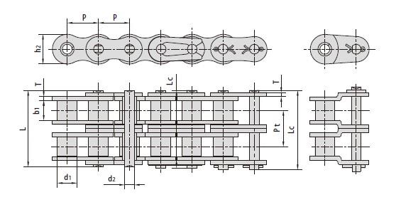 Short pitch precision roller chains