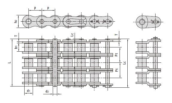 Short pitch precision roller chains