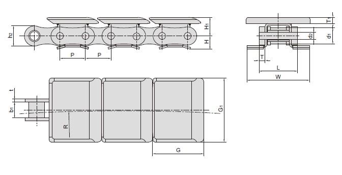 Side bow chains with attachments