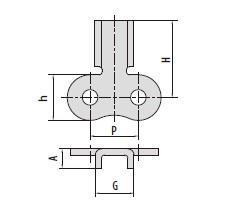 Conveyor chain special attachments-2