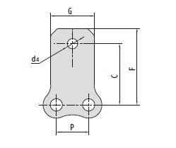 Conveyor chain special attachments-2