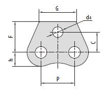 Conveyor chain special attachments-2