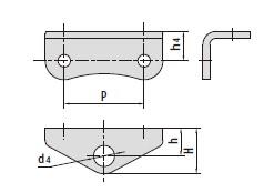 Double pitch conveyor chain attachments-3