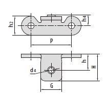 Double pitch conveyor chain attachments-3