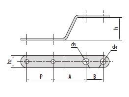 Double pitch conveyor chain attachments-3