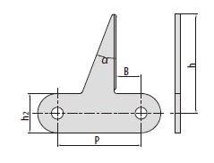 Double pitch conveyor chain attachments-1