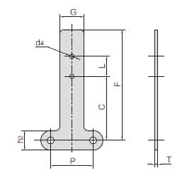 Double pitch conveyor chain attachments-3