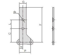 Double pitch conveyor chain attachments-4