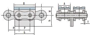 Roller chains with vulcanised elastomer profiles-4