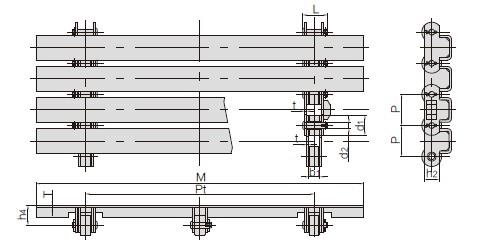 Conveyor chains for paper mill-1