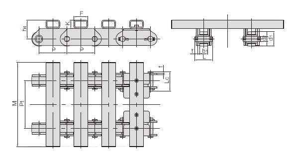 Conveyor chains for paper mill-2