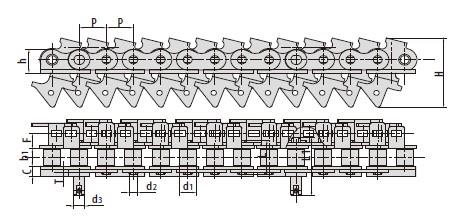 Conveyor chains for metal decorating system-2