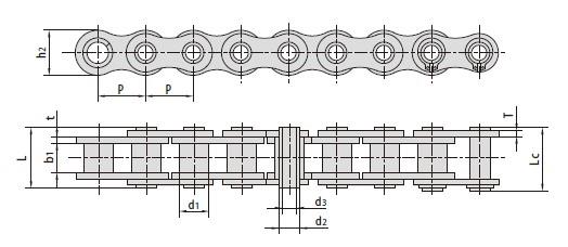 Hollow pin conveyor chains-1