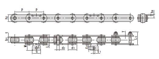 Tobacco conveyor chains-2