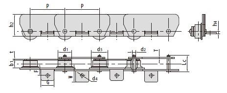 Tobacco conveyor chains-2