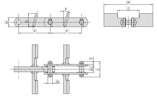 Scraper conveyor chains