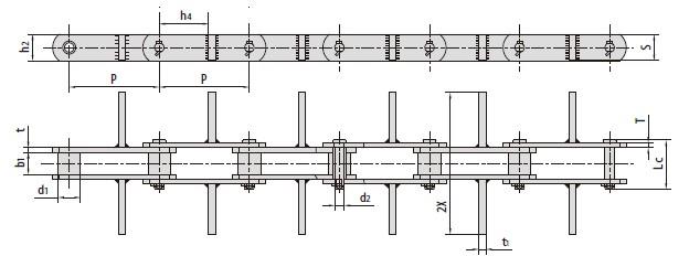 Scraper conveyor chains-1