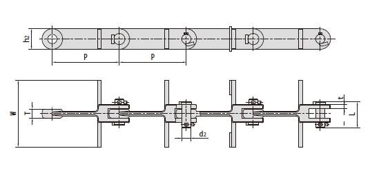 Scraper conveyor chains-1