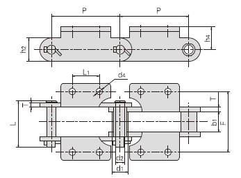 Conveyor chain with attachments-2