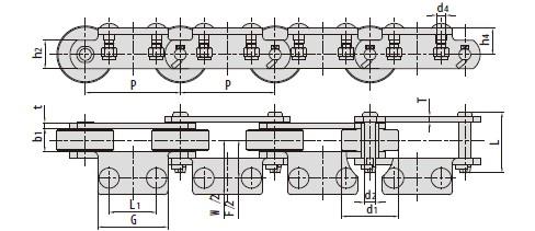 Bottle washer conveyor chains-2