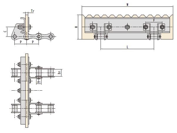 ZGS38 combine chain with attachments