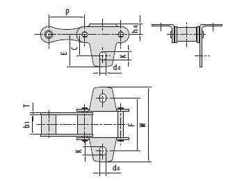 S type steel agricultural chain attachments-1