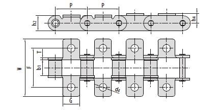 C type and CA type steel agricultural chain attachments-2